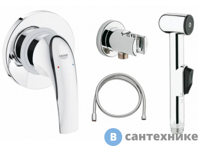 картинка Смеситель для биде Grohe 123072 BauCurve (для гигиенич. душа)
