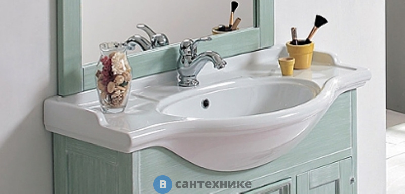 Раковина Cezares LI95 с одним отверстием Bianco, 612/1