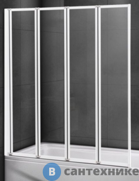 картинка Шторка Cezares RELAX-V-4-90/140-C-Bi на ванну (900х1400)