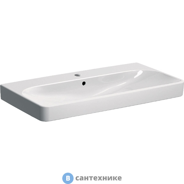 Раковина Geberit 500.251.01.1 SMYLE Square /90х48х16,5/ с отв. под смеситель (белый)