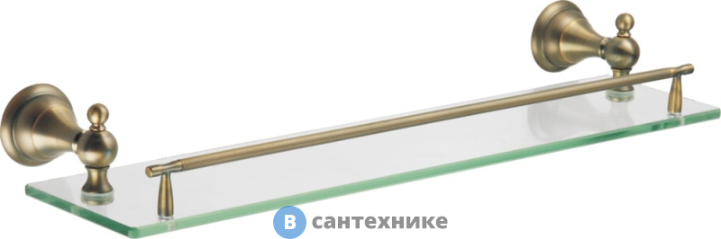Полка AZARIO ELVIA стеклянная, бронза (AZ-91103Q)