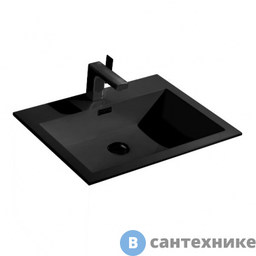 картинка Раковина Vincea VCB-13600B из искусственного камня, черный
