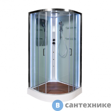 картинка Душевая кабина AvaCan A01 LED с гидромассажем (A01LED+GM)