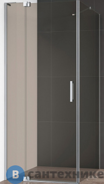 картинка Душевой уголок Cezares SLIDER-AH-1-80-80/90-BR-Cr без поддона