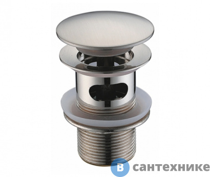 картинка Донный клапан WasserKRAFT A073 Push-up латунь, покрытие матовый хром