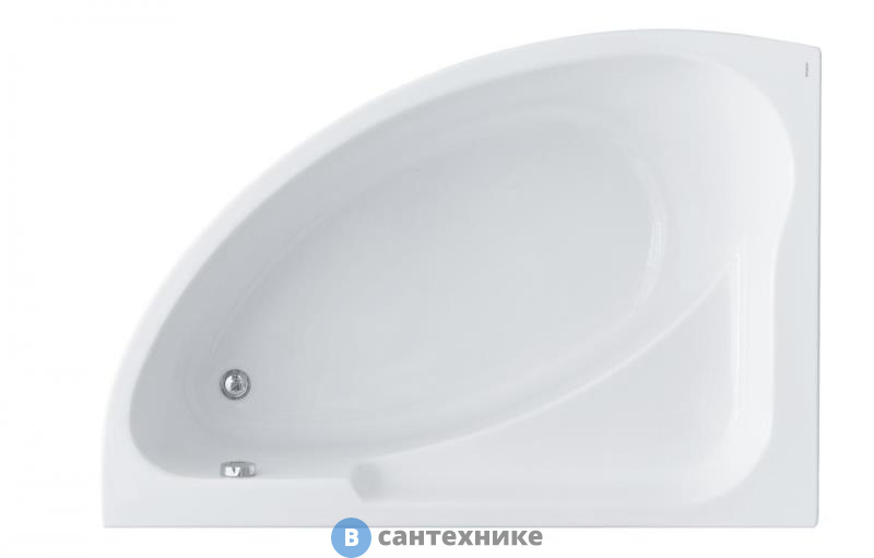 Ванна акриловая Santek Гоа 150х100 левосторонняя (1WH112033), без каркаса и сифона