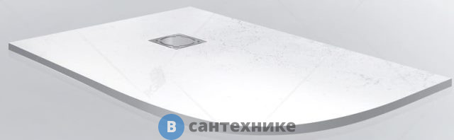 Душевой поддон RGW ST/AL-0128W белый/асимметричный 80*120*2,5 (16154128-01L), без сифона