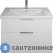 Тумба с раковиной Burgbad Eqio База подвесная 930х490х645 мм, 2 ящика с ручкой хром G0146, белый глянц F2009 (SEYQ093F2009G0146C001*1)