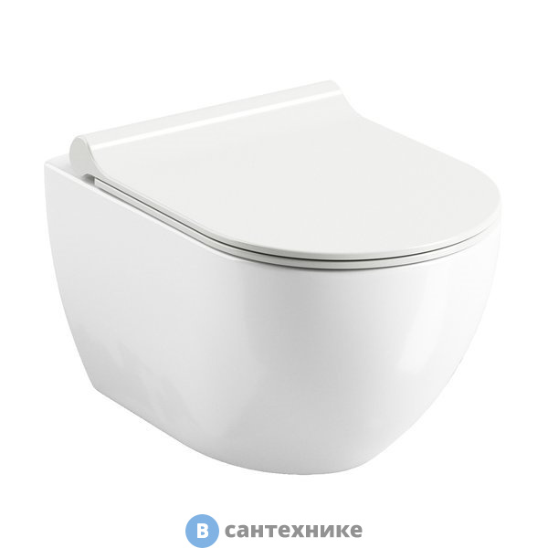 Унитаз подвесной Ravak Uni Chrome RimOFF X01535 (безободковый) белый