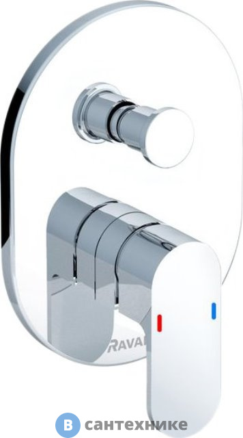 Смеситель Ravak CR 065.00 встроенный с переключателем (X070056)