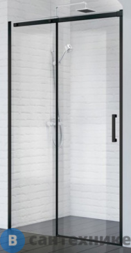 картинка Душевая дверь BelBagno ACQUA-BF-1-130-C-NERO