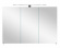 Зеркальный шкаф Orans BC-4023-1000 с подсветкой, цвет: чёрный MFC061 (1000x140x570)