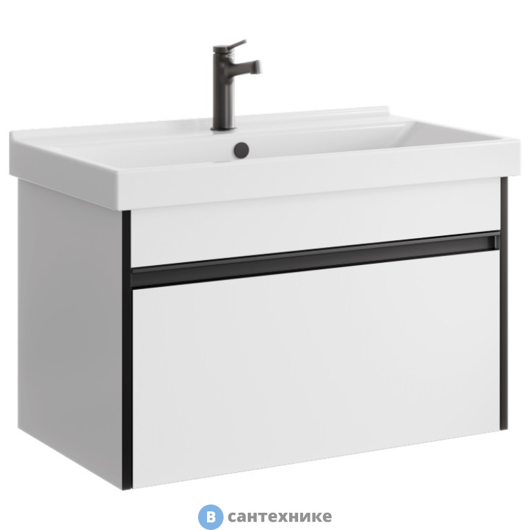 Тумба под раковину Aqwella URBAN 80 URB0108W (подвесная, белый)