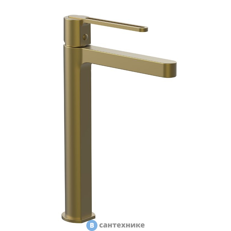 Смеситель Vincea Rondo VBF-1R2BG для раковины, однорычажный, брашированное золото