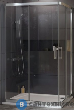 картинка Душевое ограждение Ravak 10° 10RV2K-90 белый + транспарент (1ZJ70100Z1)