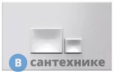 Клавиша смыва ISVEA Axis Piazza 54MJ0111I для инсталляции, двойной смыв., белый матовый