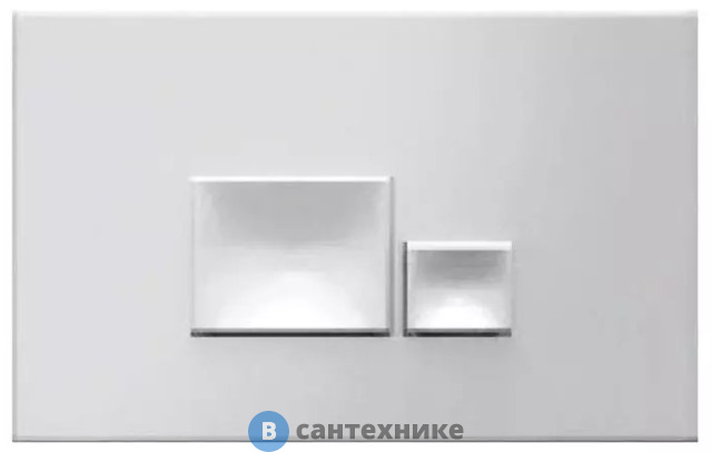 Клавиша смыва ISVEA Axis Piazza 54MJ0111I для инсталляции, двойной смыв., белый матовый