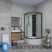 Душевая кабина Niagara Classic NG-6709-14BKTG (100х100х210) высокий поддон (45см), черный, стекло прозрачное