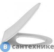 Сиденье Jacob Delafon E20069-00 для унитаза NOUVELLE VAGUE дюропласт, микролифт, быстросъемное, тонкое (белый)