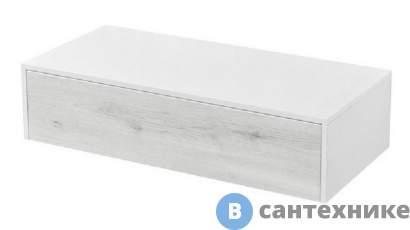 картинка Комод Акватон Сакура 100 Ольха Наварра/Белый глянец (1A234803SKW80)