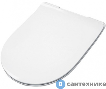 картинка Сиденье Artceram FILE 2.0 для унитаза, супер тонкое, быстросьемное с микролифтом , белый (FLA014 01)