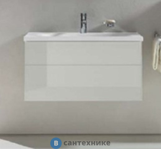 Тумба с раковиной Keuco Royal Reflex 34060210000 + 34061318001, белый, 800 мм (39603210100)