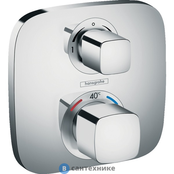 Смеситель Hansgrohe 15708000 Термостат с запорным/переключающим