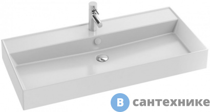 картинка Раковина Jacob Delafon EXBJ112-00 керамическая 100х46 см, белая