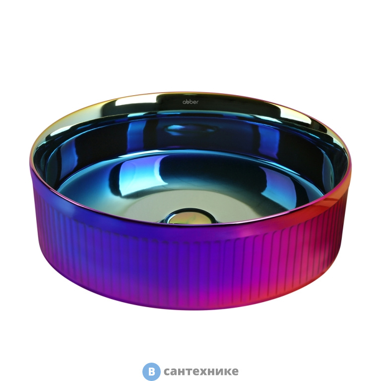 Раковина ABBER Bequem AC2114Regen накладная, хамелеон