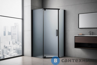 картинка Душевой уголок Royal Bath RB 1185TR-C-BL  85х110х200 (матовое) без поддона