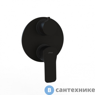картинка Смеситель Paini Viva Style P4YO6911 для ванны встраиваемый, чёрный