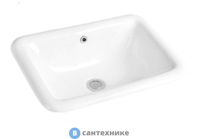 Раковина Art & MAX AM6280 керамическая полувстраиваемая