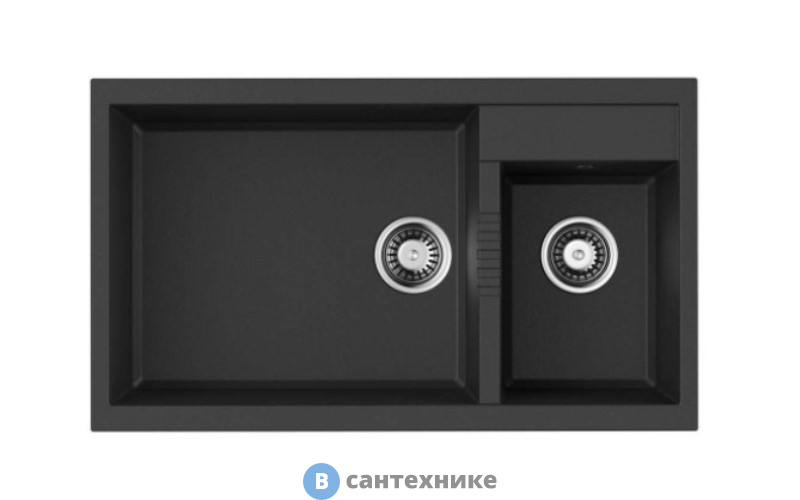 Кухонная мойка OMOIKIRI Tedori 86-2-LB-BL черный (4993932)