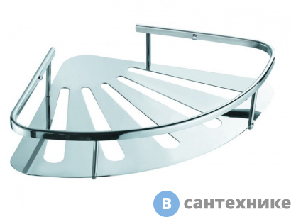 картинка Полка AZARIO AZ-836 угловая одноэтажная, хром