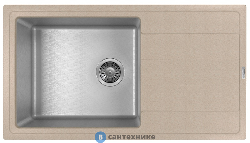 Кухонная мойка FLORENTINA Комби 860, песочный FG (21.400.D0860.107)