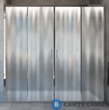 картинка Душевая дверь Vincea Garda VDS-1G2180CH, 1800*1900, хром, стекло шиншилла (VDS-1G2180CH)