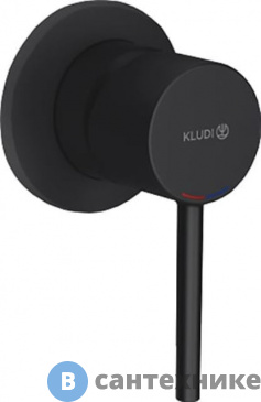 картинка Смеситель Kludi BOZZ 389253976 для душа, чёрный мат.