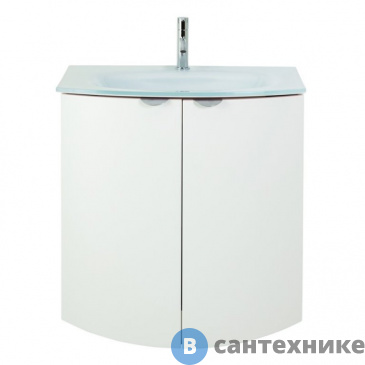 картинка Тумба под раковину Cezares RIALTO с двумя распашными дверцами 55170 Bianco opaco, 69x51x70