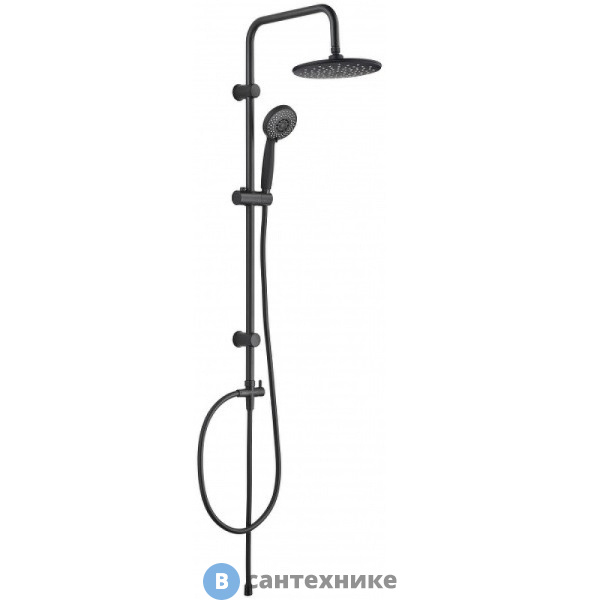 Душевая стойка Aquanet AF300-70-R-B Passion R без смес, чёрн. мат (261836)