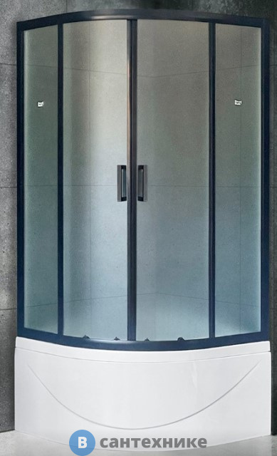 Душевой уголок Royal Bath Royal Bath RB 90BK-C-BL 900x900x2000 (матовое) (RB90BK-C-BL)