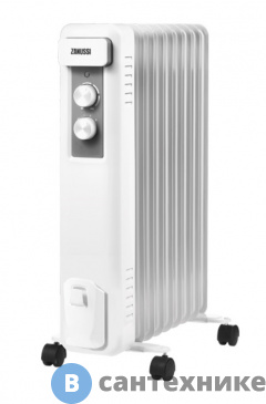 картинка Масляный радиатор Zanussi Casa ZOH/CS-09W 2000W (9 секций)