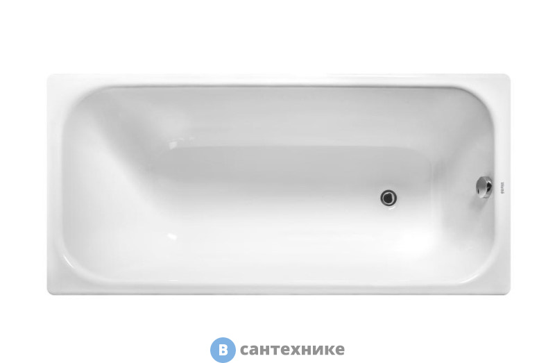 Ванна чугунная WOTTE Start 1600х750 (БП-э0001106), без ножек