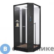 Душевая кабина Orans SR-89101RS Black, Long door handle (1000x1000x2200)
