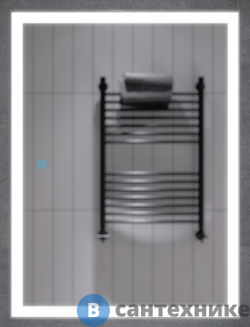 картинка Шкаф зеркальный Alavann RITA-60 белый холодный (CШ02-6001-6000-00)