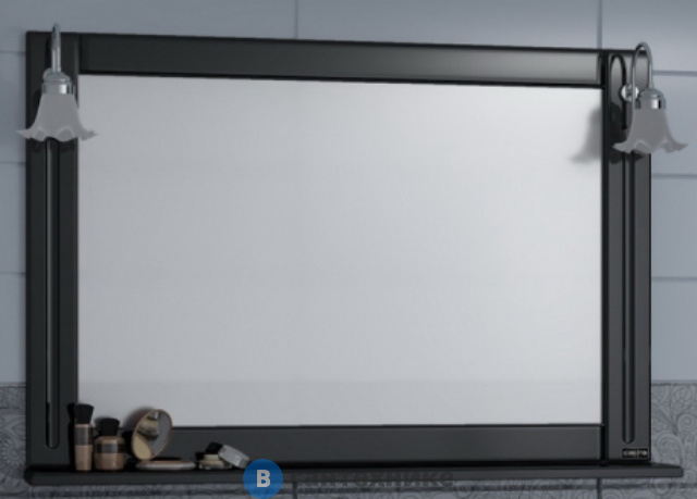 Зеркало СанТа Монарх 100 черное (700163)