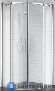 картинка Душевой уголок BelBagno ACQUA-R-2-90-C-Cr (900x900) (885-900)x(885-900)x1950 без поддона