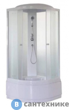 картинка Душевая кабина Parly EF821 (80*80*215) высокий поддон, передние стекла матовые, задние стекла матовые