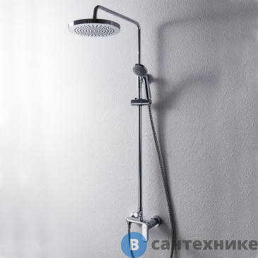 картинка Душевая стойка Bravat F9125183CP-A2-RUS со смесителем для душа Opal R