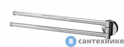 картинка Держатель полотенец WasserKRAFT Rhein K-6231 рога металл, хромоникелевое покрытие