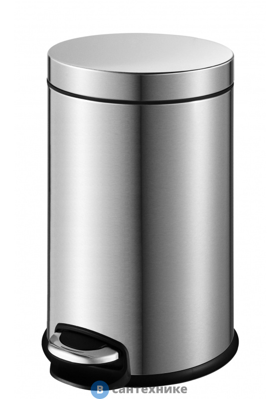 Ведро мусорное WELTWASSER WW ERFIE MT 5L Матовая сталь